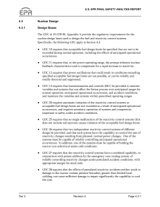 U.S. EPR Nuclear Design Bases Report