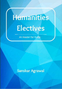 Humanities Electives Course Guide