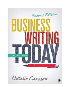 Business Writing Today: Practical Guide