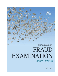 Principles of Fraud Examination 4th Edition