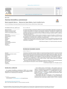 Anemia Hemolítica Autoinmune: Revisión y Actualización