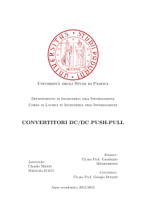 Convertitori DC/DC Push-Pull: Tesi di Laurea