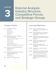 External Analysis: Industry Structure & Competitive Forces