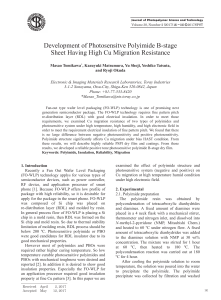 Photosensitive Polyimide for Cu Migration Resistance