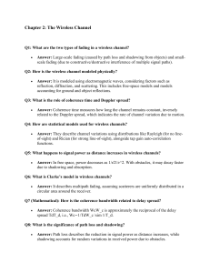 Wireless Channel & Point-to-Point Communication Lecture Notes