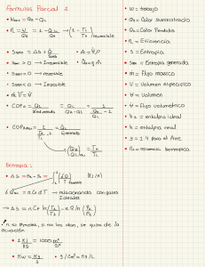 Thermodynamics Formulas Notes