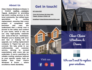 Clear Choice Windows & Doors: Roofing Services in Tigard