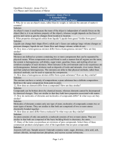 Phases & Classification of Matter: Chemistry Textbook