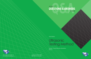 Ultrasonic Testing Review Questions Book