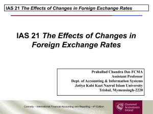 IAS 21 Foreign Exchange Rates: Accounting Presentation