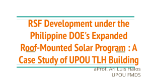 Philippine Solar Program: UPOU Case Study