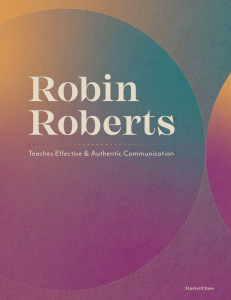 Robin Roberts: Effective Communication MasterClass