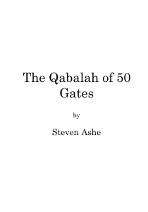 The Qabalah of 50 Gates