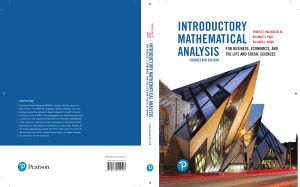 Introductory Mathematical Analysis Textbook