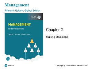 Decision Making in Management