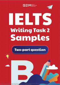 IELTS Writing Task 2 Samples: Two-Part Questions