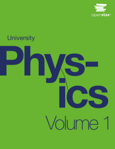 University Physics Volume 1 Textbook