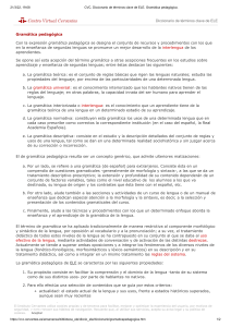 Gramática pedagógica en ELE: Definición y características