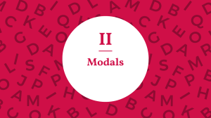 English Modals: Types, Usage, and Examples