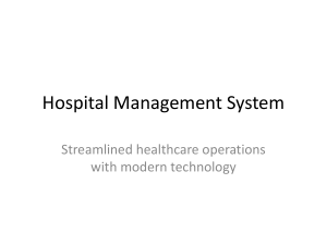 Hospital Management System Project Overview