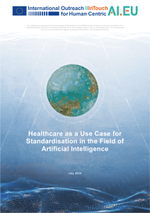 AI in Healthcare: Standardization Report