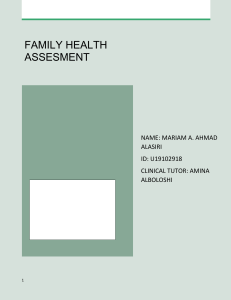 Family Health Assessment