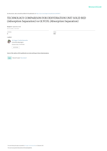 Dehydration Unit Tech Comparison: Solid Bed vs Glycol