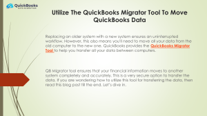 QuickBooks Data Migration Guide