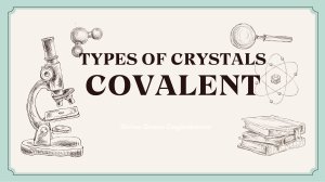 Covalent Crystals: Structure & Properties