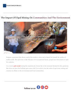 Opal Mining Impact: Communities & Environment