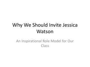 Invite Jessica Watson: Inspirational Role Model Presentation