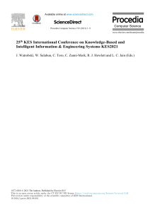 KES 2021 Conference Proceedings: Intelligent Systems