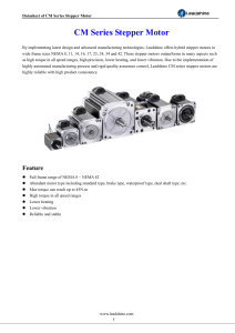 CM Series Stepper Motor Datasheet