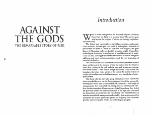 Against the Gods: The Story of Risk - Book Intro