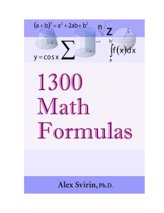 1300 Fórmulas Matemáticas: Guia Completo