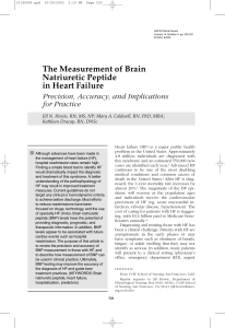 BNP Measurement in Heart Failure: Precision & Accuracy