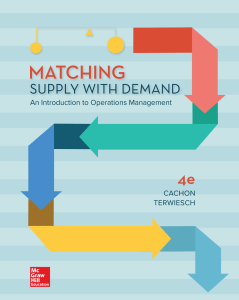 Matching Supply with Demand: Operations Management Textbook