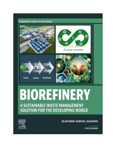 Biorefinery: Sustainable Waste Management for Developing World