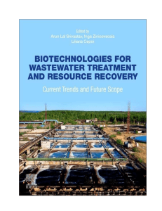 Biotechnologies for Wastewater Treatment & Resource Recovery