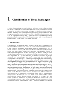 Heat Exchanger Classification