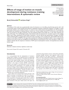 Range of Motion & Muscle Growth: A Review