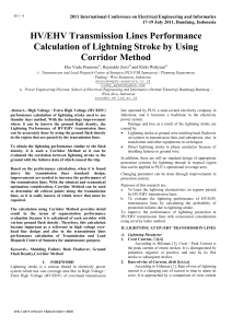 HV/EHV Transmission Lines Lightning Performance Calculation