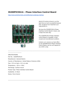 IS200PICHG1A Phase Interface Control Board Specs