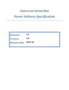 USB Power Delivery Specification 3.2