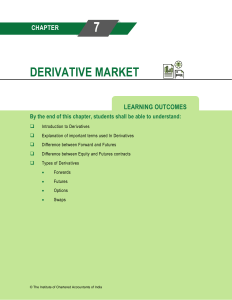 Derivative Market Chapter: Introduction & Types