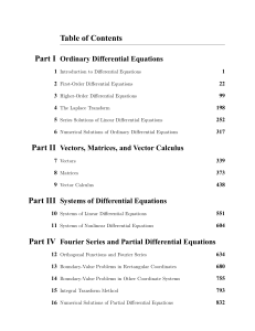 Ecuaciones Diferenciales, Cálculo Vectorial y Análisis Complejo