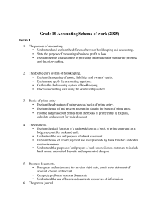 Grade 10 Accounting Scheme of Work (2025)