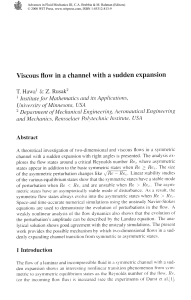 Viscous Flow in a Channel: Stability & Asymmetric States