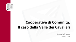 Cooperative di Comunità: Caso Valle dei Cavalieri