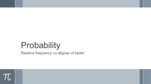 Probability: Relative Frequency vs. Degree of Belief